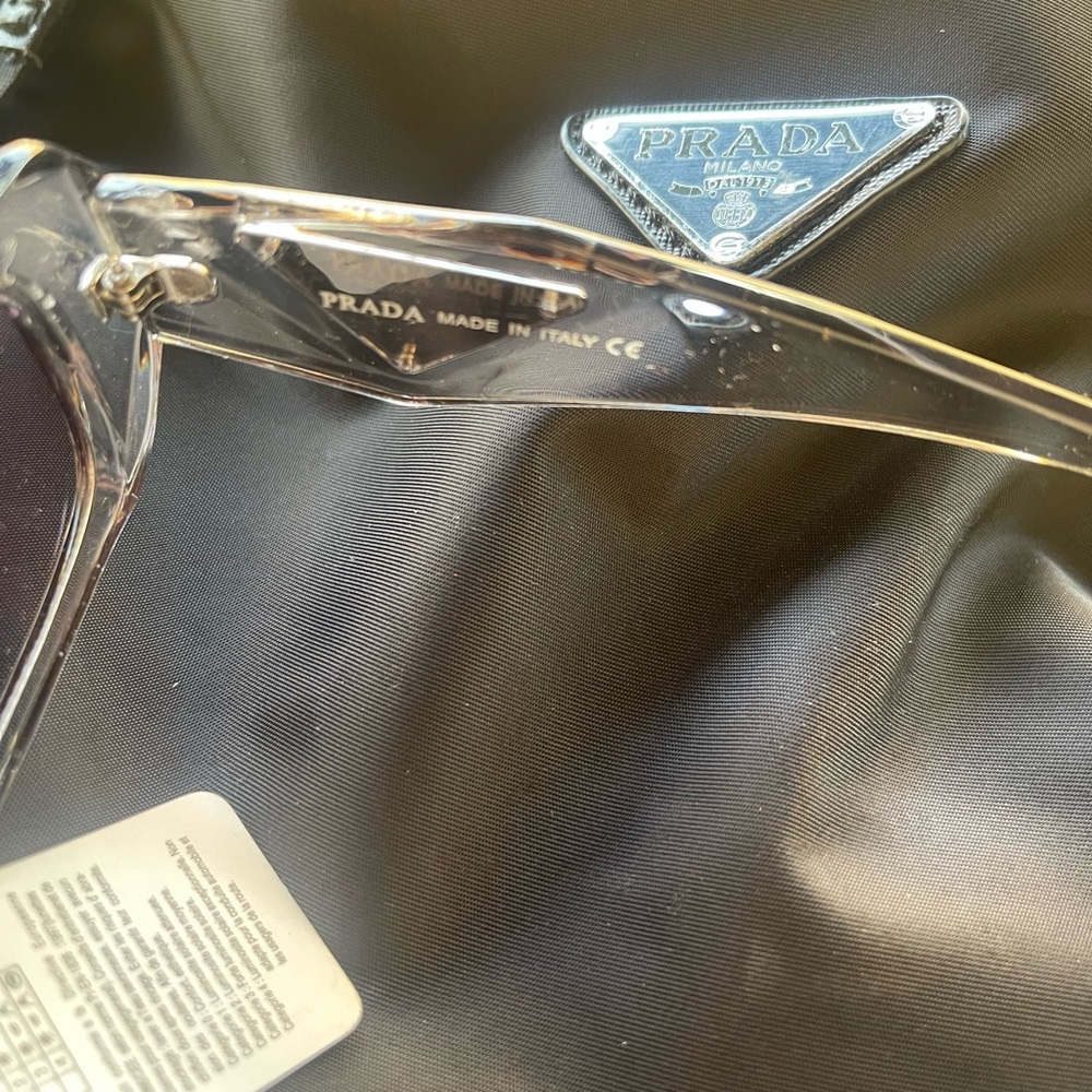 Prada Women's Clear Frame Sunglasses - Picture 2 of 6